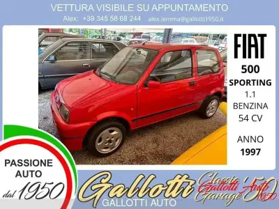 Usata Fiat Cinquecento 54 CV (39 kW) 1997 Rosso Utilitaria