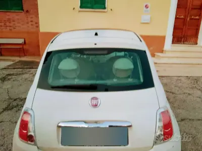 Usata Fiat 500 85 CV (62 kW) 2010 Bianco Berlina