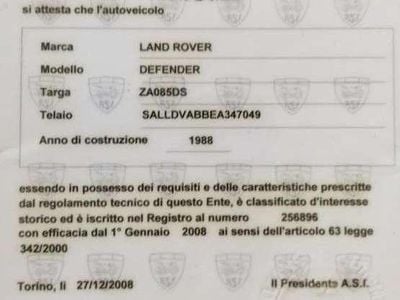 Usata Land Rover Defender 86 CV (63 kW) 1988 Blu/azzurro SUV