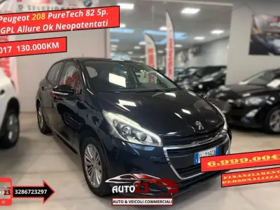 Usata Peugeot 208 Allure 82 CV (60 kW) 2017 Grigio Utilitaria