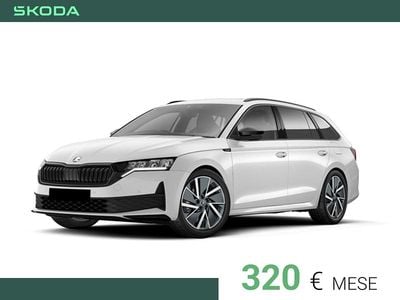 Bianco luna metallizzato Nuova 2025 Skoda Octavia SportLine Station wagon | 36.800 € (Molto cara)
