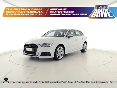 Usata Audi A3 Admired 116 CV (85 kW) 2019 Bianco ghiacciaio metallizzato Berlina