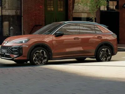 Nuova VW T-Roc R-line 150 CV (110 kW) 2026 Flame red metallizzato nero SUV