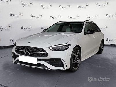 Usata Mercedes C180 AMG line 170 CV (125 kW) 2025 Bianco Station wagon