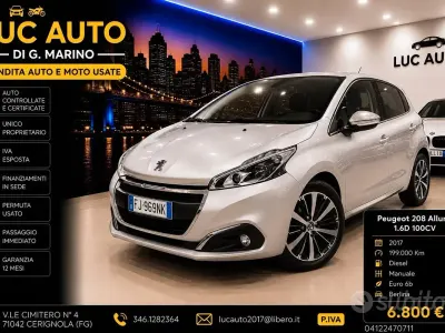 Usata Peugeot 208 Allure 100 CV (73 kW) 2017 Grigio Utilitaria