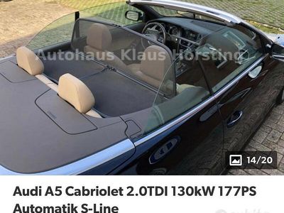 Usata Audi A5 Cabriolet 2014 Nero Cabrio