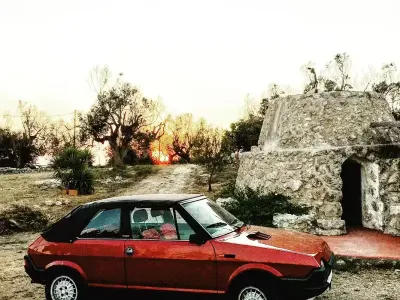 Usata Fiat Ritmo 85 CV (62 kW) 1983 Rosso Cabrio