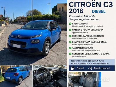 Usata Citroën C3 102 CV (75 kW) 2018 Blu Utilitaria