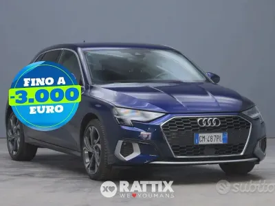 Usata Audi A3 Advanced 116 CV (85 kW) 2023 Blu navarra Berlina