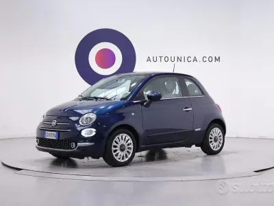 Begagnad Fiat 500 Lounge 69 HK (50 kW) 2020 Blå Halvkombi
