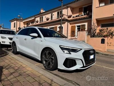 Usata Audi A3 S-Line 150 CV (110 kW) 2020 Bianco Berlina