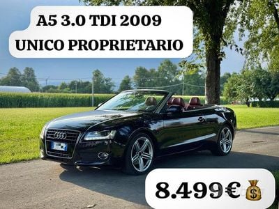 Usata Audi A5 Cabriolet S-Line 240 CV (176 kW) 2009 Nero Cabrio