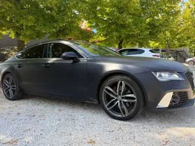 Usata Audi A7 Sportback Ambiente 245 CV (180 kW) 2012 Nero opaco wrap (argento met) Utilitaria