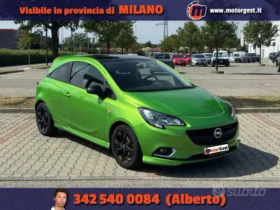Usata Opel Corsa 90 CV (66 kW) 2015 Verde Utilitaria