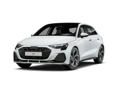 Nuova Audi A3 S-Line 150 CV (110 kW) 2026 Bianco ghiacciaio metallizzato Berlina