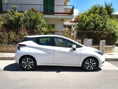 Usata Nissan Micra Acenta 90 CV (66 kW) 2018 Bianco Utilitaria