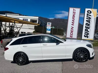 Usata Mercedes C220 Premium 170 CV (125 kW) 2017 Bianco Station wagon