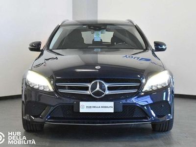 Usata Mercedes C300e Business 194 CV (142 kW) 2020 Blu Station wagon