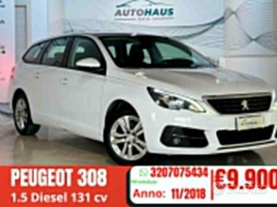 Usata Peugeot 308 131 CV (96 kW) 2018 Bianco Station wagon