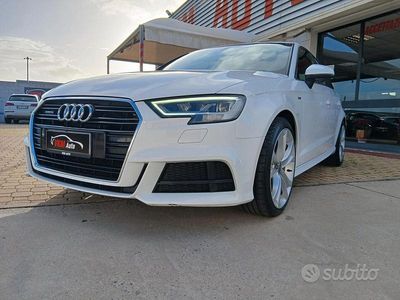 Usata Audi A3 S-Line 184 CV (135 kW) 2017 Bianco Berlina