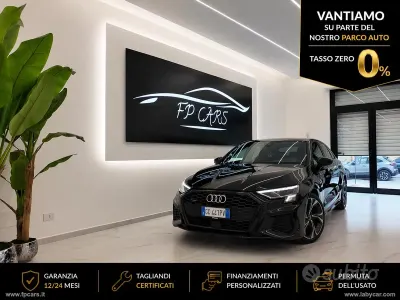 Usata Audi A3 S-Line 200 CV (147 kW) 2022 Nero Berlina