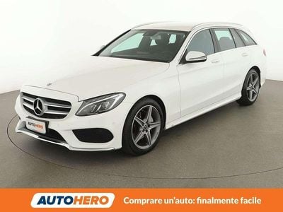 Usata Mercedes C220 Premium 170 CV (125 kW) 2018 Bianco Station wagon