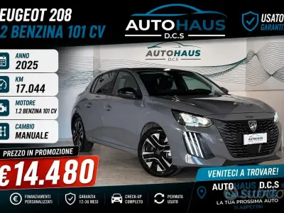 Usata Peugeot 208 101 CV (74 kW) 2025 Grigio Utilitaria