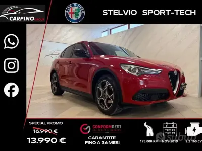 Usata Alfa Romeo Stelvio Tech Edition 160 CV (117 kW) 2019 Rosso SUV