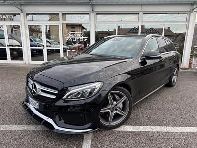 Usata Mercedes C220 Premium Plus 170 CV (125 kW) 2017 Nero Station wagon