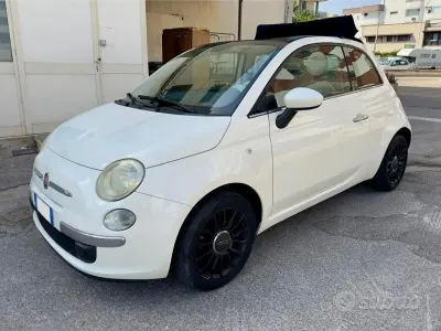 Usata Fiat 500C Lounge 69 CV (50 kW) 2011 Bianco Cabrio