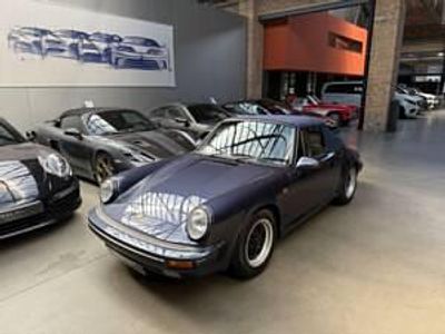 Usata Porsche 911 Carrera Cabriolet 207 CV (152 kW) 1986 Blu Cabrio