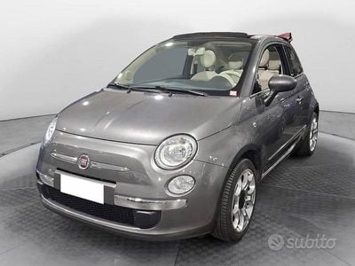 Usata Fiat 500C Lounge 69 CV (50 kW) 2015 Grigio Cabrio
