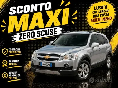 Usata Chevrolet Captiva 150 CV (110 kW) 2007 Grigio SUV