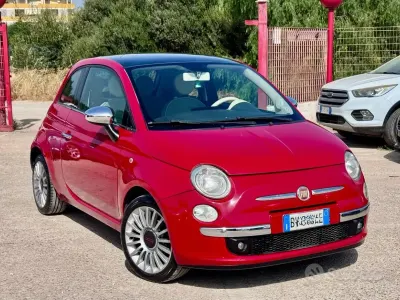 Usata Fiat 500 69 CV (50 kW) 2009 Rosso Cabrio