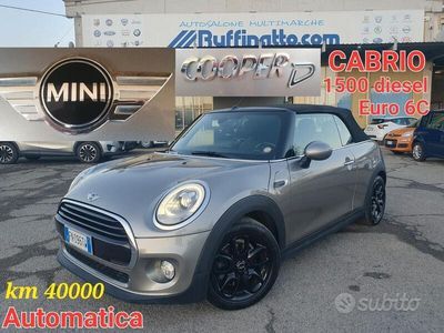 usata Mini Cooper Cabriolet 1.5 One D AUTOMATICA 115Cv