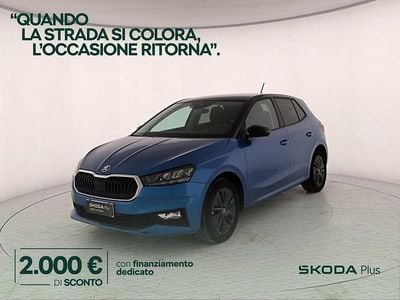 Usata Skoda Fabia 80 CV (58 kW) 2025 Blu race metallizzato nero tulipano perlato Utilitaria