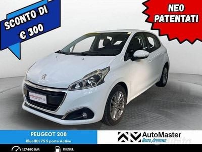 Usata Peugeot 208 Active 75 CV (55 kW) 2016 Bianco Utilitaria