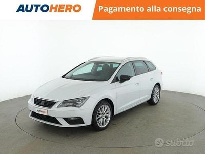 Usata Seat Leon ST Style 115 CV (84 kW) 2018 Bianco Station wagon
