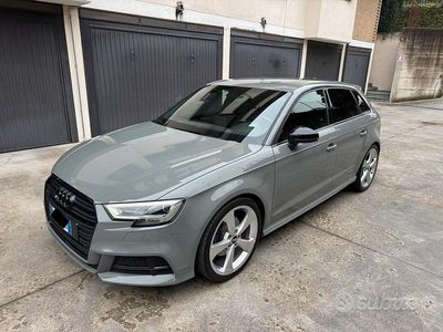 Usata Audi A3 S-Line 150 CV (110 kW) 2019 Grigio Berlina