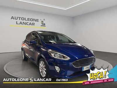 Begagnad Ford Fiesta Titanium 86 HK (63 kW) 2017 Blå Sedan