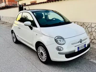 Usata Fiat 500 Lounge 75 CV (55 kW) 2009 Bianco Cabrio