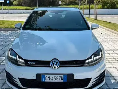 Usata VW Golf VII GTD 184 CV (135 kW) 2015 Bianco Berlina