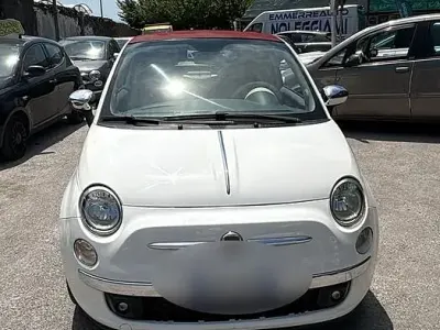 Usata Fiat 500 95 CV (69 kW) 2014 Bianco Cabrio