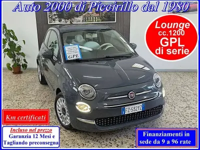 Usata Fiat 500 Lounge 69 CV (50 kW) 2020 Grigio carrara Utilitaria