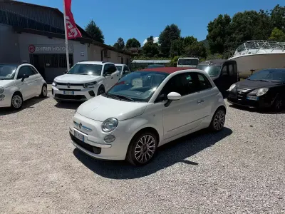 Usata Fiat 500C Lounge 85 CV (62 kW) 2015 Bianco Cabrio