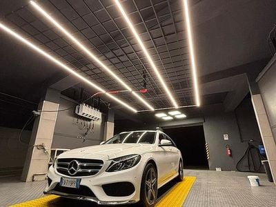 Usata Mercedes C250 Premium 204 CV (150 kW) 2016 Bianco Station wagon