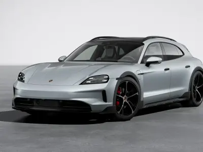 Nuova Porsche Taycan 4S Cross Turismo 439 kW (598 CV) 2026 Argento dolomite metallizzato Berlina