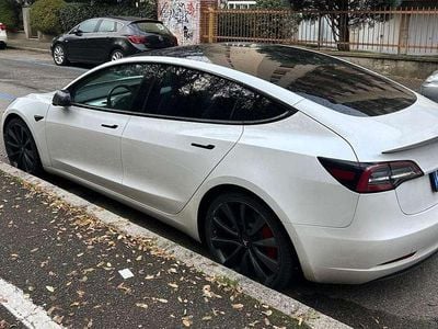 Usata Tesla Model 3 Performance 155 kW (211 CV) 2020 Bianco Berlina
