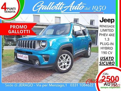 Usata Jeep Renegade Limited 189 CV (139 kW) 2021 Turchese SUV