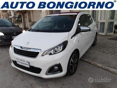 Usata Peugeot 108 Allure Top 82 CV (60 kW) 2017 Bianco Utilitaria